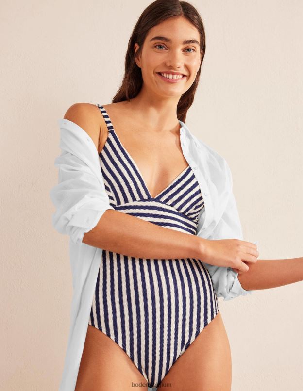 femmes Boden blanc chemise longue de vacances vêtements Z42D02187