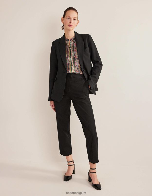 femmes Boden floraison multiple et œillet chemise imprimée à volants vêtements Z42D01858