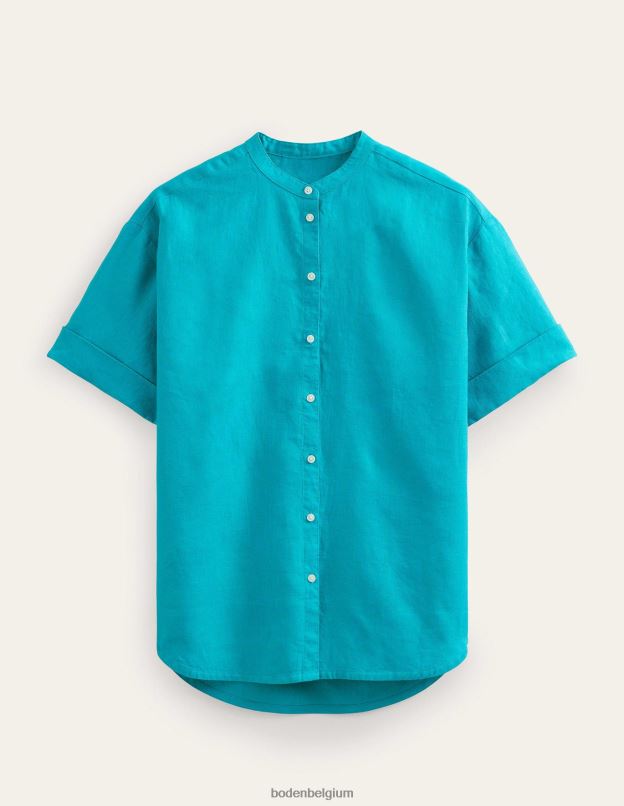 femmes Boden gemme chemise en lin à manches kimono vêtements Z42D01127