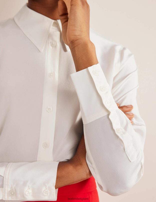 femmes Boden Ivoire chemise en soie vêtements Z42D0154