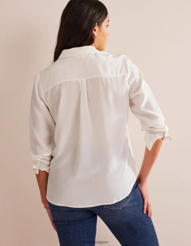 femmes Boden Ivoire chemise en soie vêtements Z42D0154