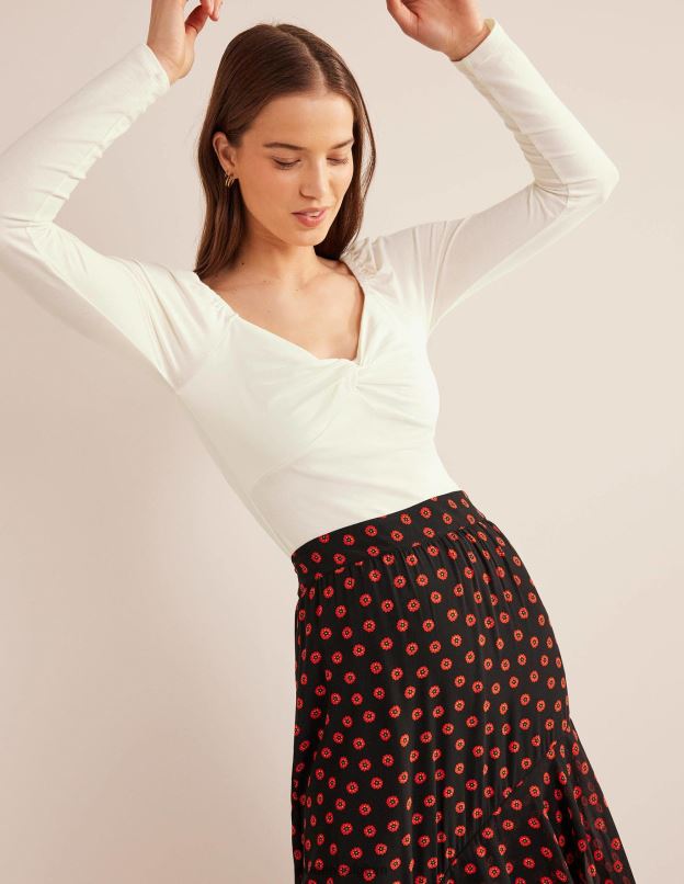 femmes Boden Ivoire haut en jersey chérie vêtements Z42D02000