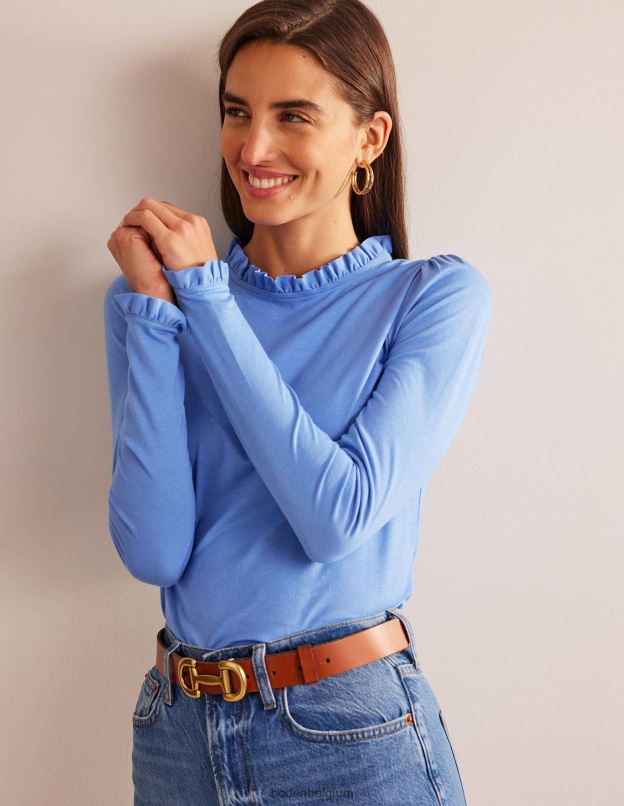 femmes Boden Marina haut ultra doux à volants vêtements Z42D0113