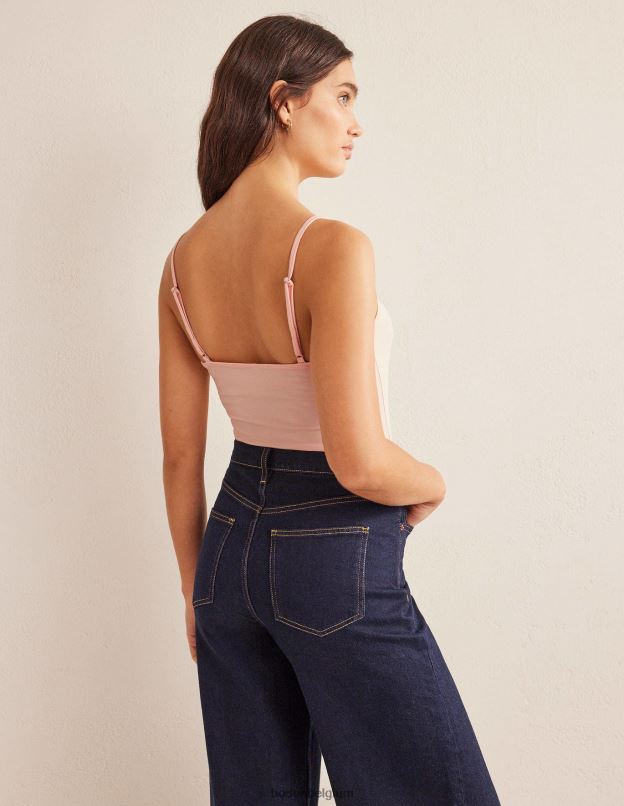 femmes Boden beige clair caraco uni vêtements Z42D0204