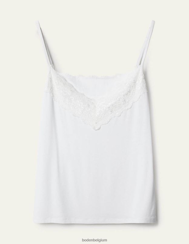 femmes Boden blanc caraco en dentelle vêtements Z42D02556