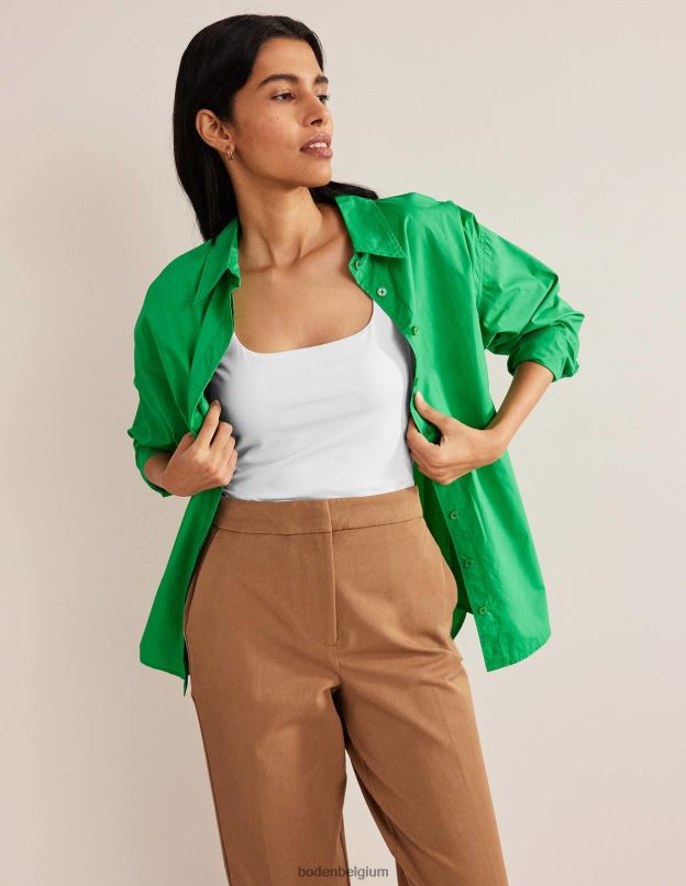 femmes Boden blanc gilet double épaisseur à col carré vêtements Z42D0116