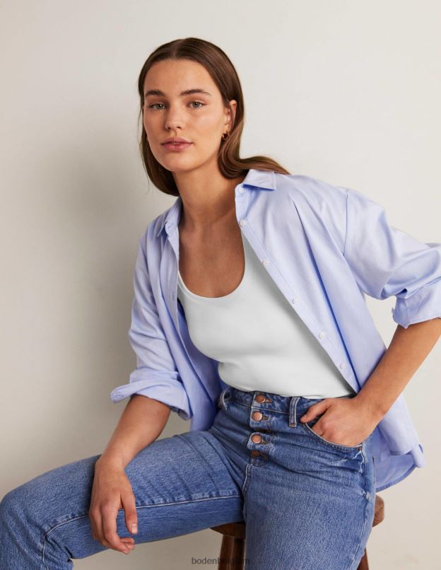 femmes Boden blanc gilet essentiel vêtements Z42D02557