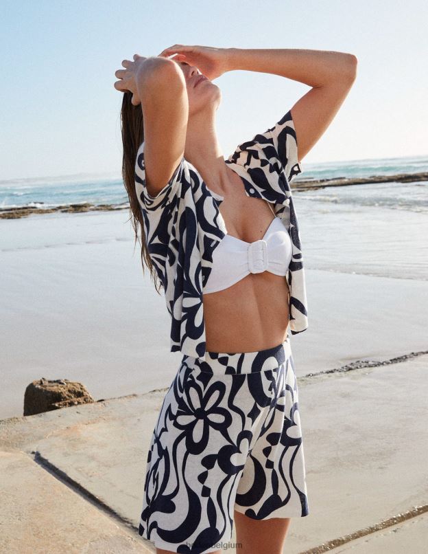 femmes Boden blanc haut bandeau à boucle portefeuille vêtements Z42D02488