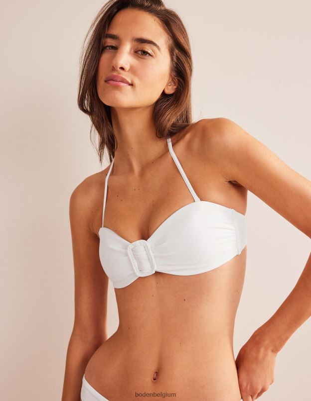 femmes Boden blanc haut bandeau à boucle portefeuille vêtements Z42D02488