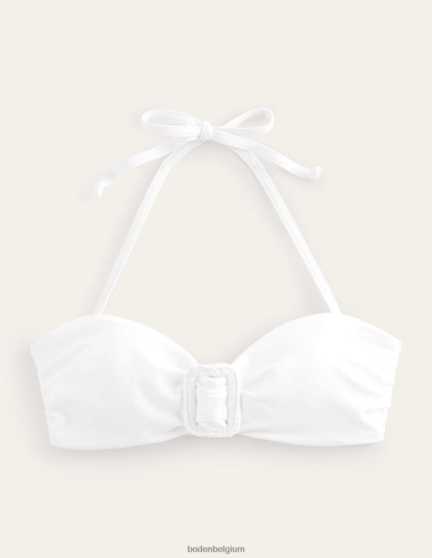 femmes Boden blanc haut bandeau à boucle portefeuille vêtements Z42D02488