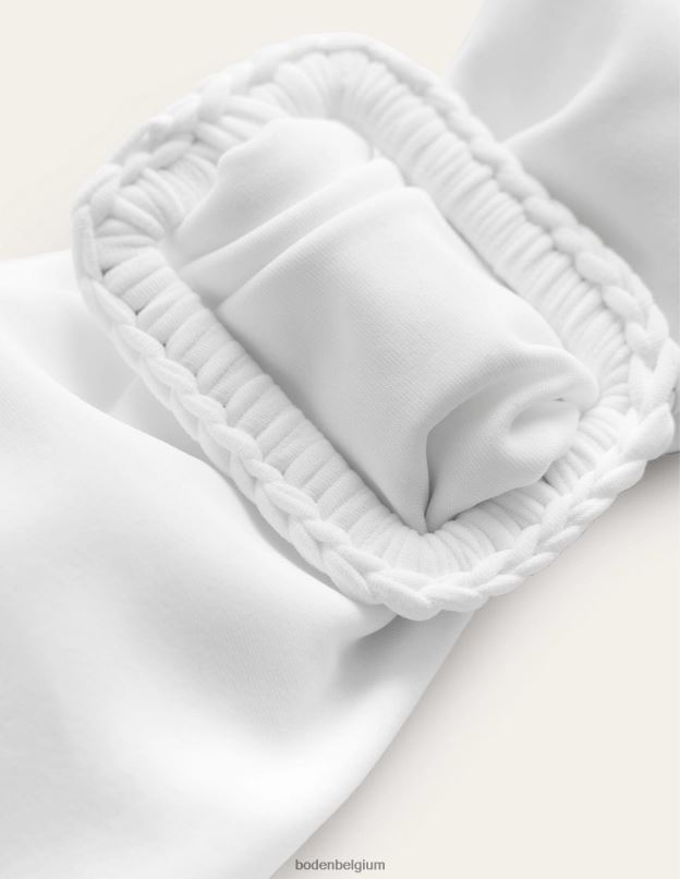 femmes Boden blanc haut bandeau à boucle portefeuille vêtements Z42D02488