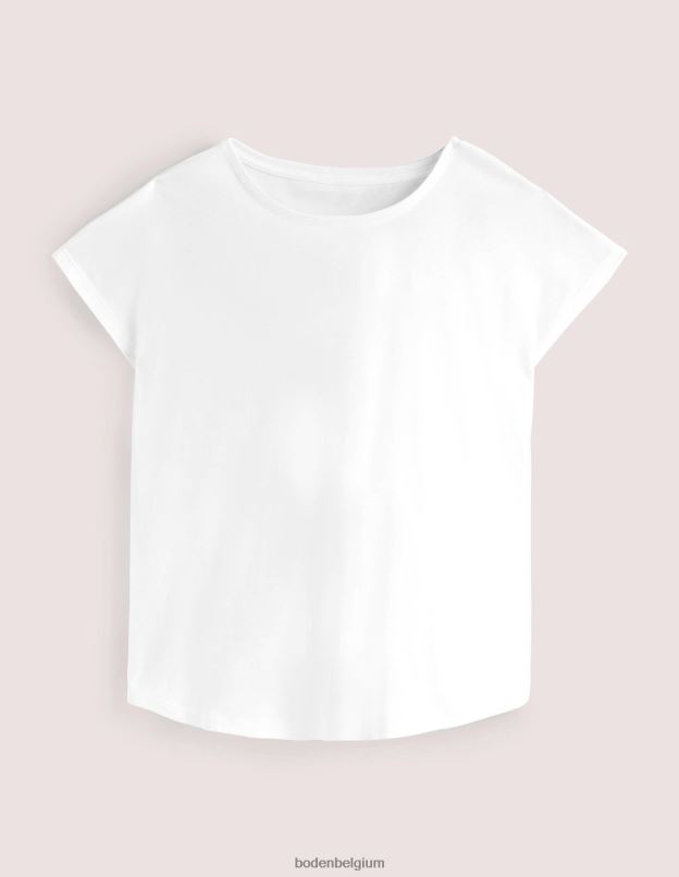 femmes Boden blanc haut sans manches doux au toucher vêtements Z42D01925