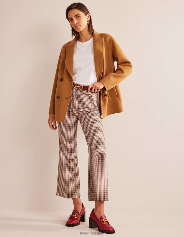 femmes Boden blanc t-shirt ras du cou en pur coton vêtements Z42D0190