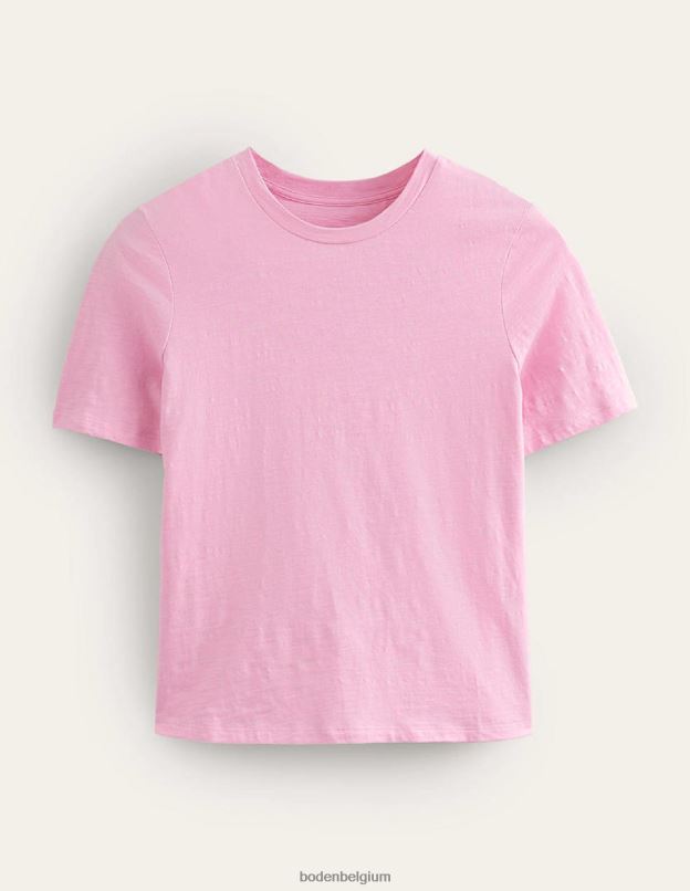femmes Boden camée rose t-shirt à col rond en coton vêtements Z42D02016