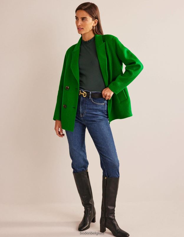 femmes Boden chatworth vert haut ultra doux à volants vêtements Z42D0126