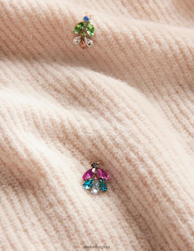 femmes Boden corde t-shirt duveteux à ornements vêtements Z42D01721