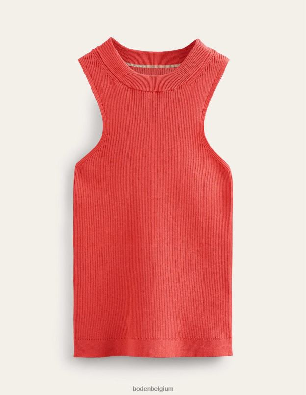 femmes Boden coucher de soleil sur les coraux gilet de course côtelé vêtements Z42D01754