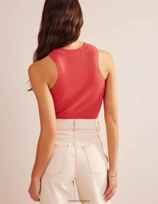 femmes Boden coucher de soleil sur les coraux gilet de course côtelé vêtements Z42D01754