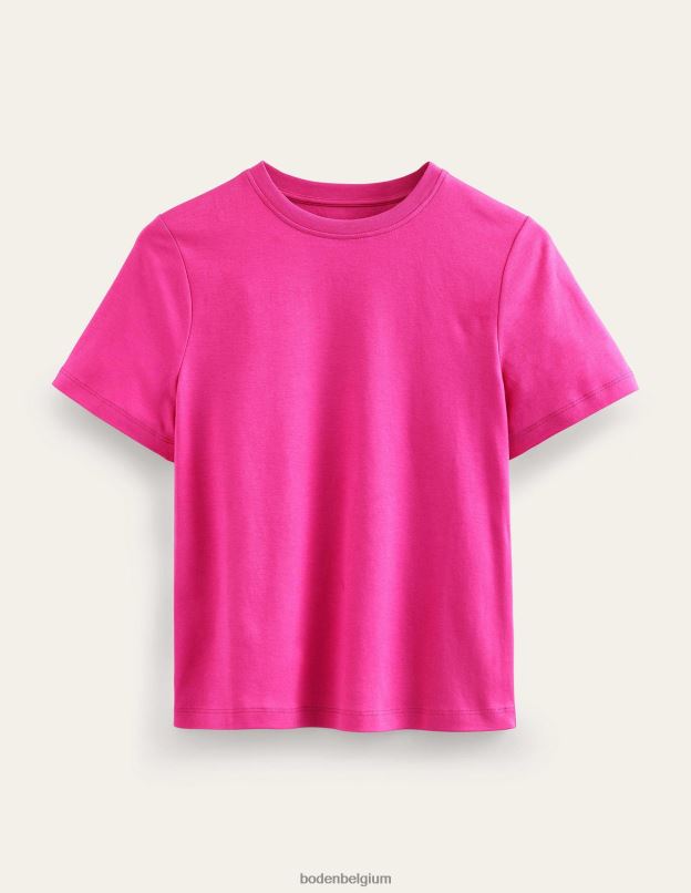 femmes Boden fedora fuchsia t-shirt en coton parfait vêtements Z42D01864