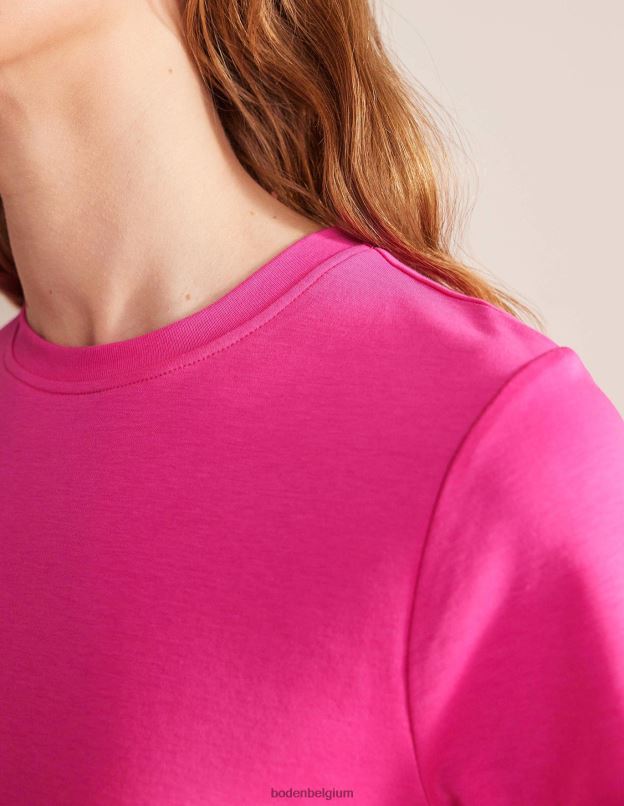 femmes Boden fedora fuchsia t-shirt en coton parfait vêtements Z42D01864