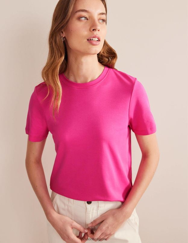 femmes Boden fedora fuchsia t-shirt en coton parfait vêtements Z42D01864