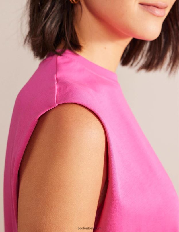 femmes Boden fedora fuchsia top sans manches en coton parfait vêtements Z42D0150