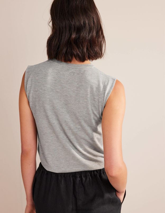 femmes Boden gris chiné/or débardeur scintillant vêtements Z42D01570