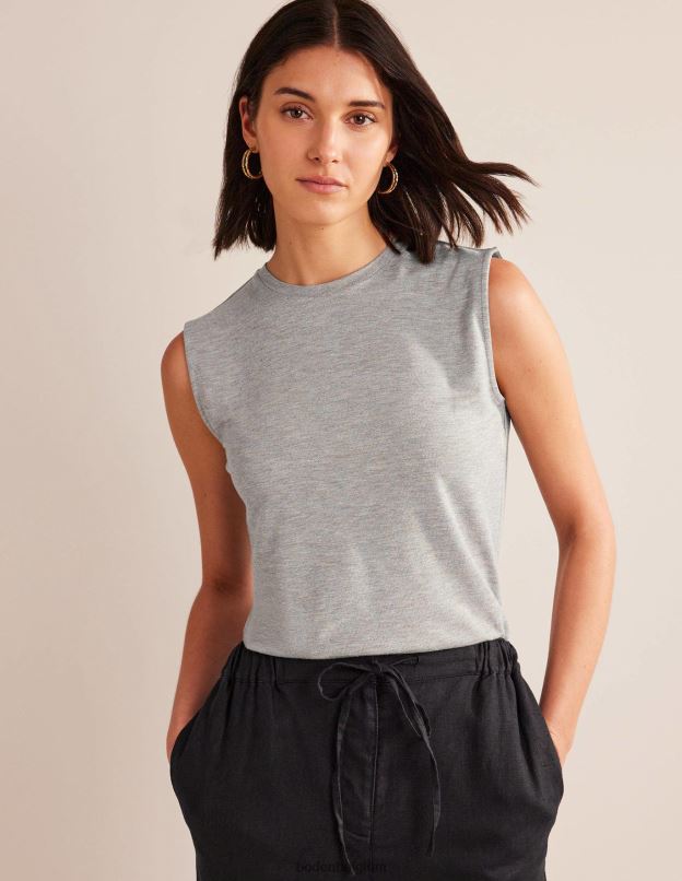 femmes Boden gris chiné/or débardeur scintillant vêtements Z42D01570