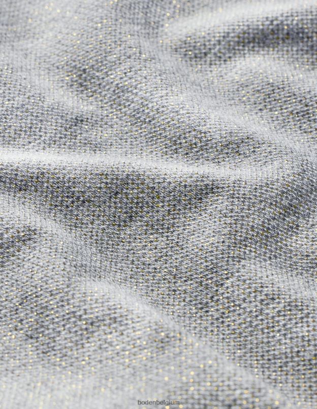 femmes Boden gris chiné/or haut carré scintillant vêtements Z42D01495