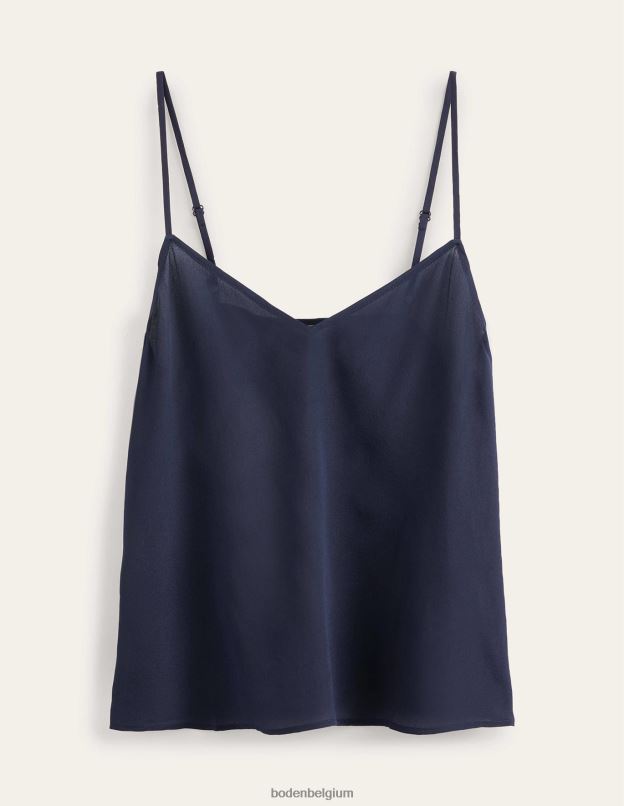 femmes Boden marine caraco en soie vêtements Z42D0121