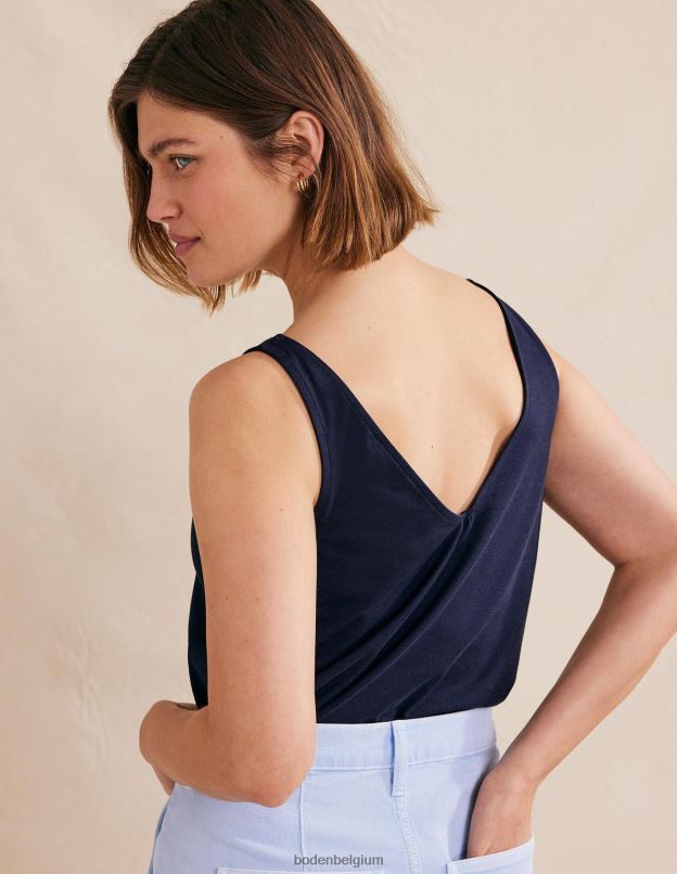 femmes Boden marine débardeur ouvert vêtements Z42D02199