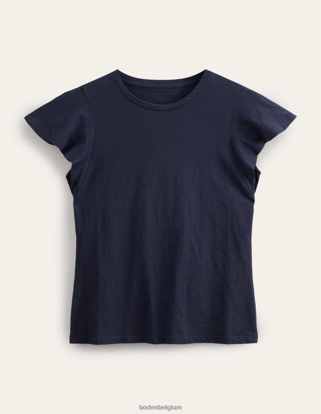 femmes Boden marine t-shirt à col ras du cou vêtements Z42D02203