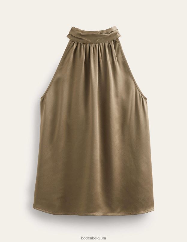 femmes Boden morille haut découpé en satin vêtements Z42D01471