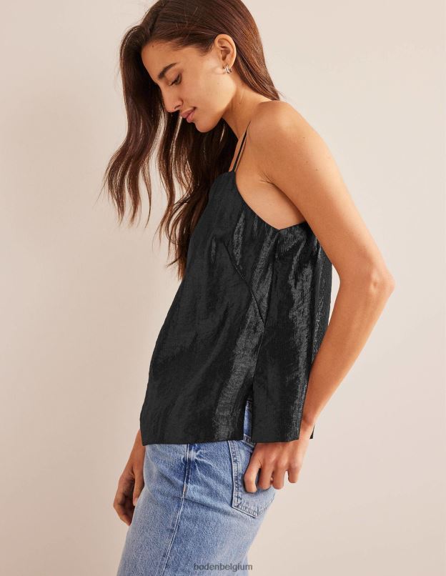 femmes Boden noir camisole longue en satin vêtements Z42D01008