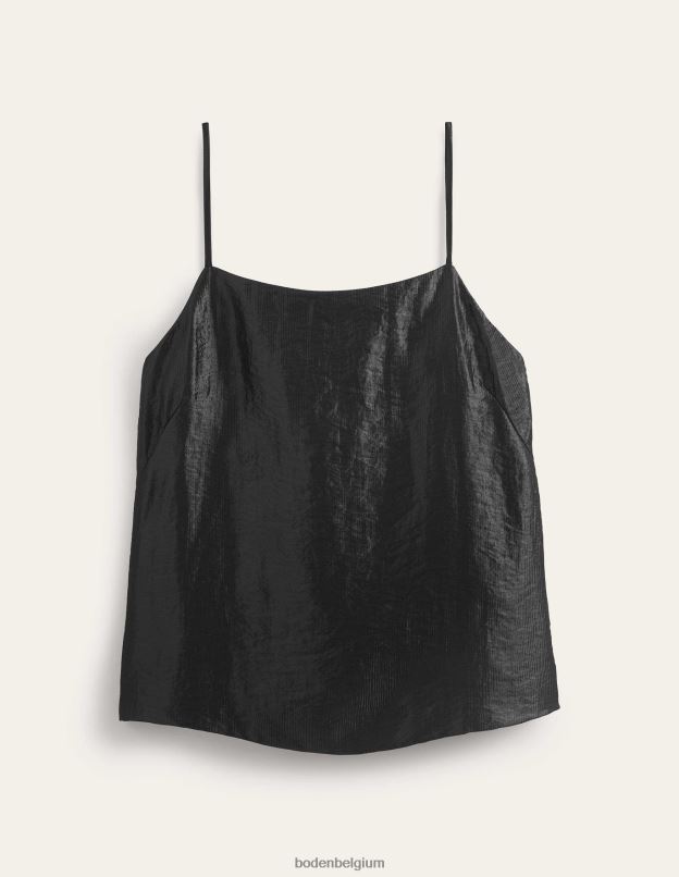 femmes Boden noir camisole longue en satin vêtements Z42D01008