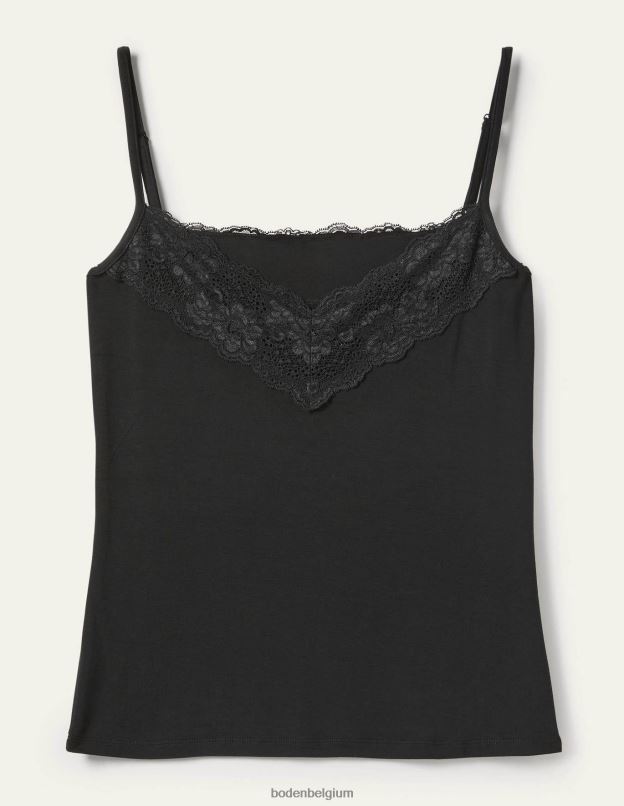 femmes Boden noir caraco en dentelle vêtements Z42D02560