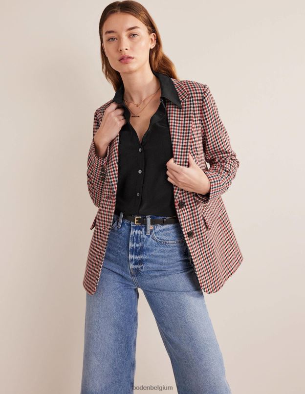 femmes Boden noir chemise en soie vêtements Z42D0159