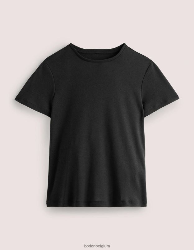 femmes Boden noir t-shirt doux au toucher vêtements Z42D01355
