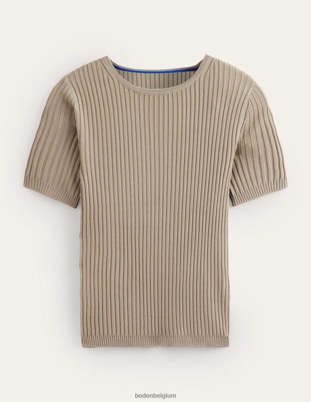 femmes Boden pierre t-shirt en maille côtelée vêtements Z42D01530