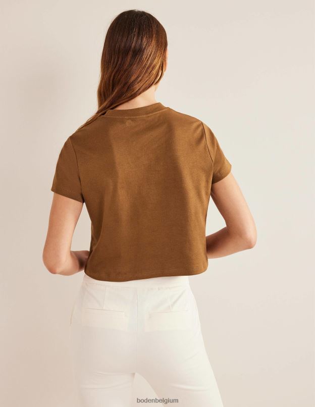 femmes Boden poney t-shirt court en coton parfait vêtements Z42D02517