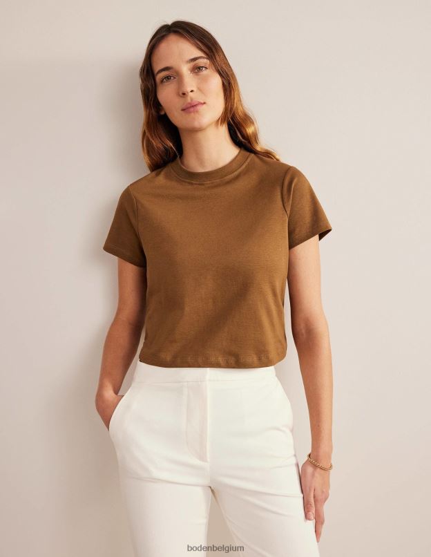 femmes Boden poney t-shirt court en coton parfait vêtements Z42D02517