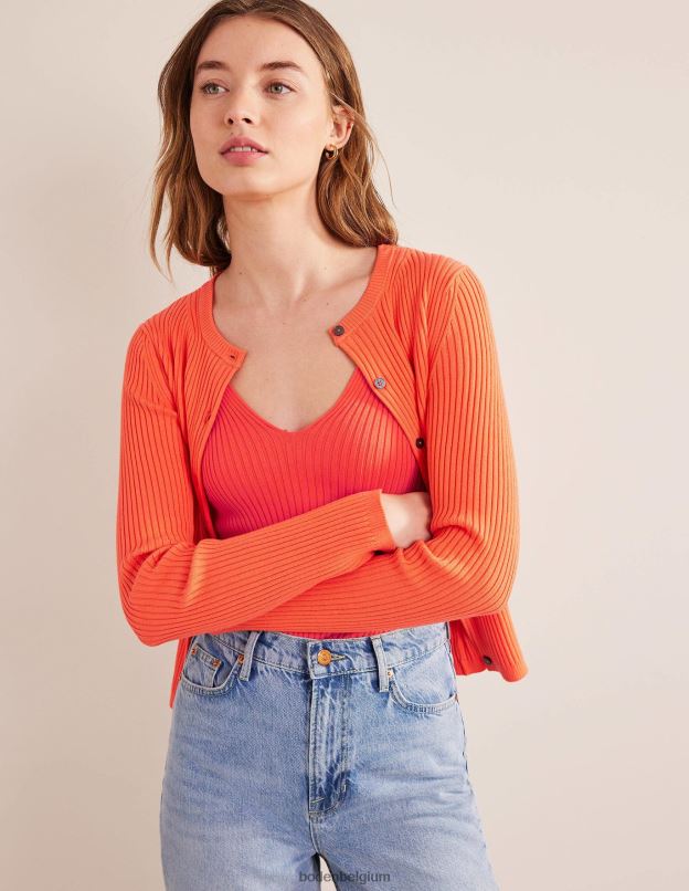 femmes Boden punch à la pastèque débardeur côtelé vêtements Z42D01932