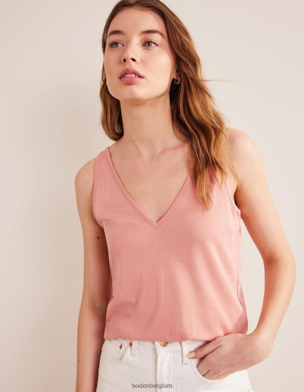 femmes Boden rose gilet doux au toucher vêtements Z42D01691