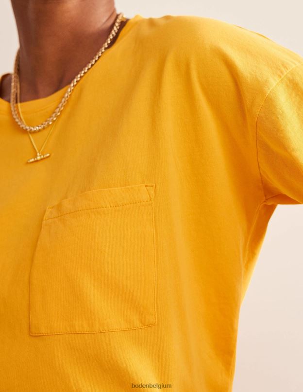 femmes Boden souci français t-shirt délavé oversize vêtements Z42D01927