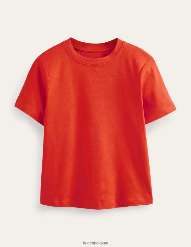 femmes Boden tarte aux fraises t-shirt en coton parfait vêtements Z42D01851