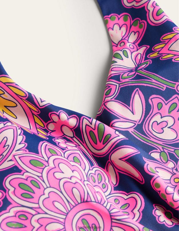 femmes Boden terrasse bleu marine et cachemire levanzo - haut tankini dos nu vêtements Z42D02130