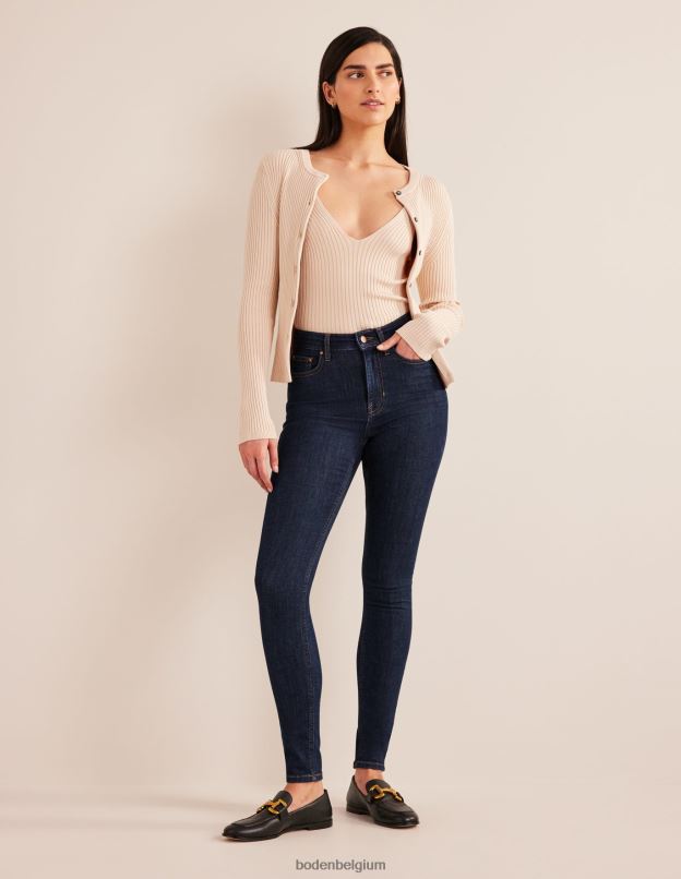 femmes Boden indigo jean skinny taille haute vêtements Z42D0666