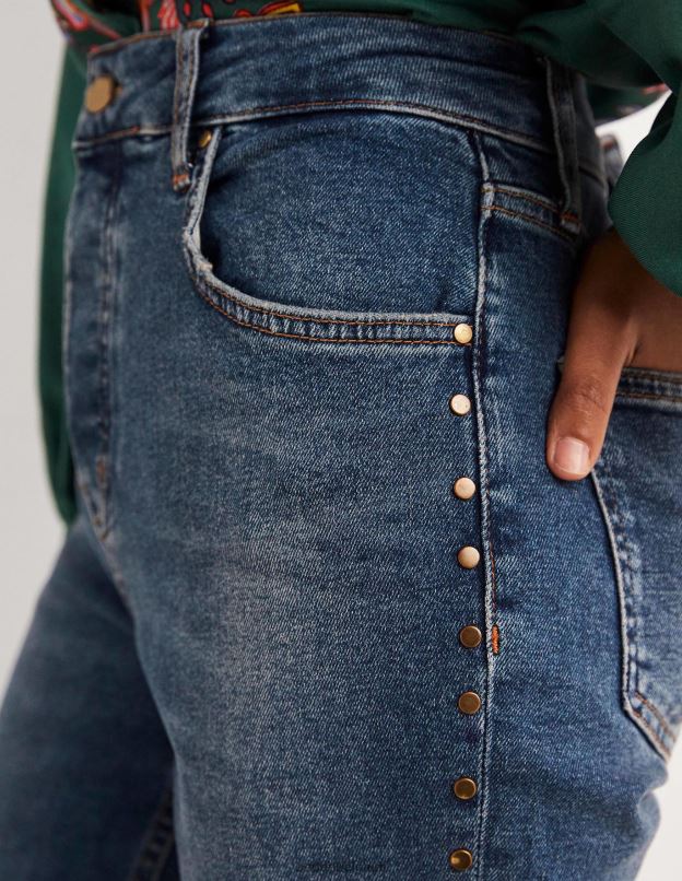 femmes Boden mi vintage et goujon jean droit décontracté à clous vêtements Z42D01910
