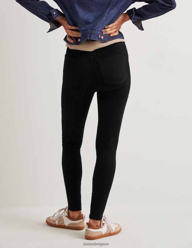 femmes Boden noir jean skinny sculpté taille mi-haute vêtements Z42D0660