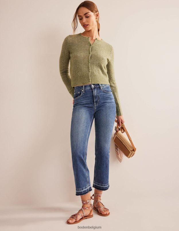 femmes Boden sombre ancien jean taille mi-haute vêtements Z42D0654